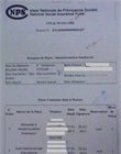 Récépissé de dépôt dossier d'immatriculation de l'entreprise (employeur)